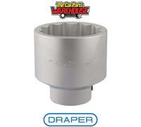 Draper Elora Bi-Hexagon Socket, 3", 1" Sq. Dr.