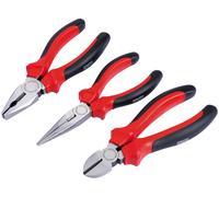 Draper 68001 160mm Plier Set With Soft Grip Handles (3 Piece)