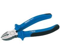 Draper 68890 Heavy Duty Soft Grip Diagonal Side Cutter, Blue, 130 mm Length