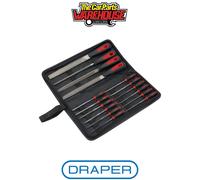 DayPlus Engineers Hand/Needle File Tool Set with Canvas Carrying Case 17Pcs AAA