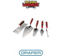 Draper Redline 69153 Trowel Set (5-Piece), Red