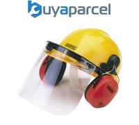 Draper 69933 Safety Helmet with Ear Muffs and Visor