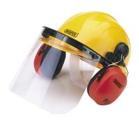 Draper 69933 Safety Helmet with Ear Muffs and Visor