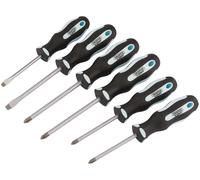 Draper 6PC HD S'DRIVER SET IN PVC BOX 63588 63588 Soft Grip Screwdriver Set (6