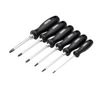 Draper Screwdriver Set 6pc TX-Star Tamperproof Hard Grip 13586, Magnetic Tips, CRV Blades