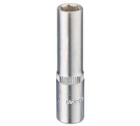 Draper Deep Socket 1455-T 1/4" Drive Hexagon Metric 7 mm Blue