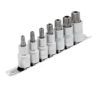 Draper 7 Piece 1/2" Drive Security Torx Socket Bit Set 55mm