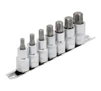 Draper 7 Piece 1/2" Drive Torx Plus Socket Bit Set 1/2" 50mm