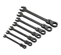 Combination Spanner Set with Flexible Heads (7 Piece)