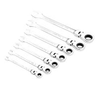 Draper 7 Piece Hi Torq Flexible Ratchet Combination Spanner Set