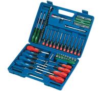Draper 40850 Screwdriver Socket And Bit Set Blue (70 Piece) per set