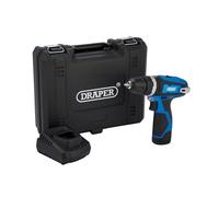 12V Cordless Electric Combi Drill Driver Li-ion Battery + Charger Draper 70256