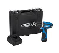 Draper D12VD 12v Cordless Drill Driver 1 x 1.5ah Li-ion Charger Case