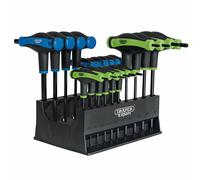 Draper 70388 20 Piece T-Handle Hexagon Allen & Torx Key Set 2-10mm / T8-T45