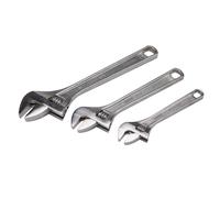 Draper Adjustable Wrench Set 70409 - 3 Piece, Silver