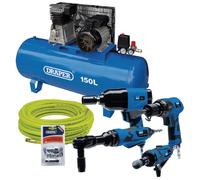 Draper Air Tool Kit 150ltr