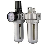 Draper 70824 1/4" BSP Combined Filter/Regulator/Lubricator Unit, Silver, One Size