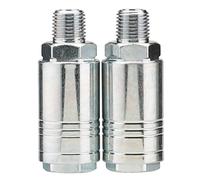 Draper 70863 1/4" Male Quick Coupling, (Pack of 2)
