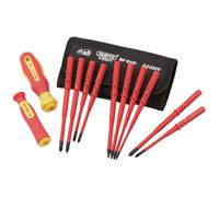Draper Screwdriver Set XP1000 Extra Slim - 12-Piece Interchangeable, Portable with Case - 70867