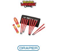 Draper 70867 XP1000 VDE Slimline Interchangeable Screwdriver Set (12 Piece)