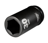 Draper 71916 3/4" Square Drive Hi-Torq 6 Point Deep Impact Socket, 30 mm Size , Blue