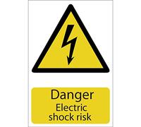 Draper 72225 "Danger Electric Shock" Hazard Sign