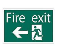Draper 72448 "Fire Exit Arrow Left" Safety Sign