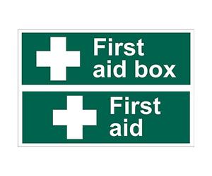 Draper 72542 "First Aid Box" Safety Sign