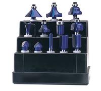 Draper Router Bit Set 72892 – 12-Piece 1/4-Inch TCT