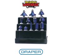 Draper Router Bit Set 72892 – 12-Piece 1/4-Inch TCT