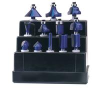 TCT Router Bit Set, 1/4"" (12 Piece)