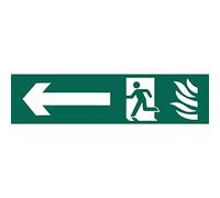 Draper 73165 "Running Man Arrow Left" Safety Sign