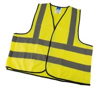 Draper 73732 High Visibility Traffic Waistcoat To En471 Class 2L Large each