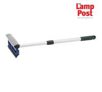 Draper Telescopic Window Cleaning Equipment | 46.55 to 73.5cm Extendable Squeegee with Sponge | 200mm Rubber Blade | Twist and Lock Handle Window Cleaner | 73860, Blue