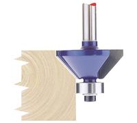 Draper Router Cutter 75340 - Bearing-Guided Chamfering, 30mm 45° 1/4" Tungsten Carbide Tip