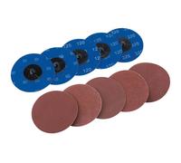 Draper 75621 Assorted Aluminium Oxide Sanding Discs 75Mm (Pack Of 10) per pack