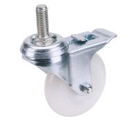 Draper 75mm Dia. Swivel Bolt Fixing Nylon Wheel With Brake - S.w.l. 70Kg 65501