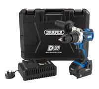 Draper 79894 D20 20V Brushless Combi Drill with 1x 4.0Ah Battery &...