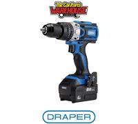 Draper 79894 D20 20V Brushless Combi Drill with 1x 4.0Ah Battery &...