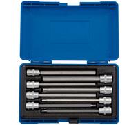 Draper 8 Piece 150mm 6" Long Hex/Allen Key End 3/8" Sq Dr Socket Bit Set 16287
