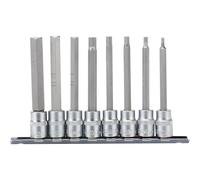 Draper 8 Piece 3/8" Drive Long Hexagon Socket Bit Set 100mm