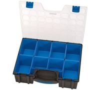 Draper 8 Plastic Compartment Organiser Carrying Handle With Snap Fit Closures
