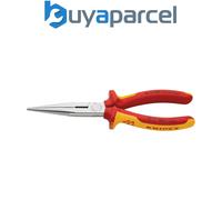 Draper 81246 KNIPEX 26 16 200 SBE VDE Snipe Nose Side Cutting Pliers, 200mm