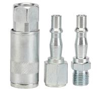 Draper 81295 1/4in Bsp Air Line Coupling Set (3 Piece) per set