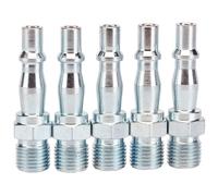 Draper 81296 1/4in Bsp Male Coupling Screw Adaptors (Pack Of 5) per card