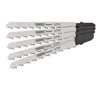 Draper 81719 Expert 5 Piece DT101D 100mm Jigsaw Blade Set, 230 V, Silver, 100 mm