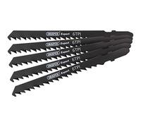 Draper 81726 Expert 5 Piece DT144DP 100mm Jigsaw Blade Set, 230 V, Black, 100 mm