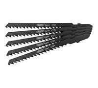 Draper 81727 Expert 5 Piece DT244D 100mm Jigsaw Blade Set, 230 V, Black, 100 mm