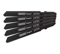 Draper 81729 Expert 5 Piece DT118A 92mm Jigsaw Blade Set, 230 V, Black, 92 mm