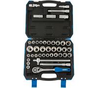 Draper 82136 1/2" Sq. Dr. Combined MM/AF Socket Set (41 Piece)